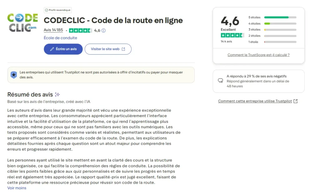 Codeclic : Mon Avis Honnête sur la Plateforme de Code à 17€ avis trustpilot codeclic