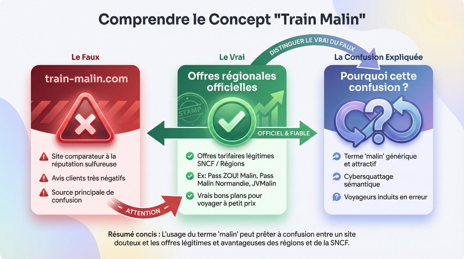 Confusion entre le site train-malin et les offres régionales SNCF