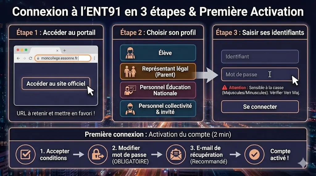 ENT91 : le guide complet pour accéder à MonCollege Essonne connexion ent91