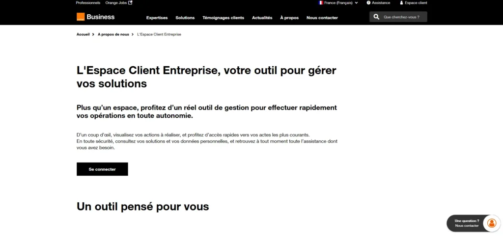 webmail orange entreprise