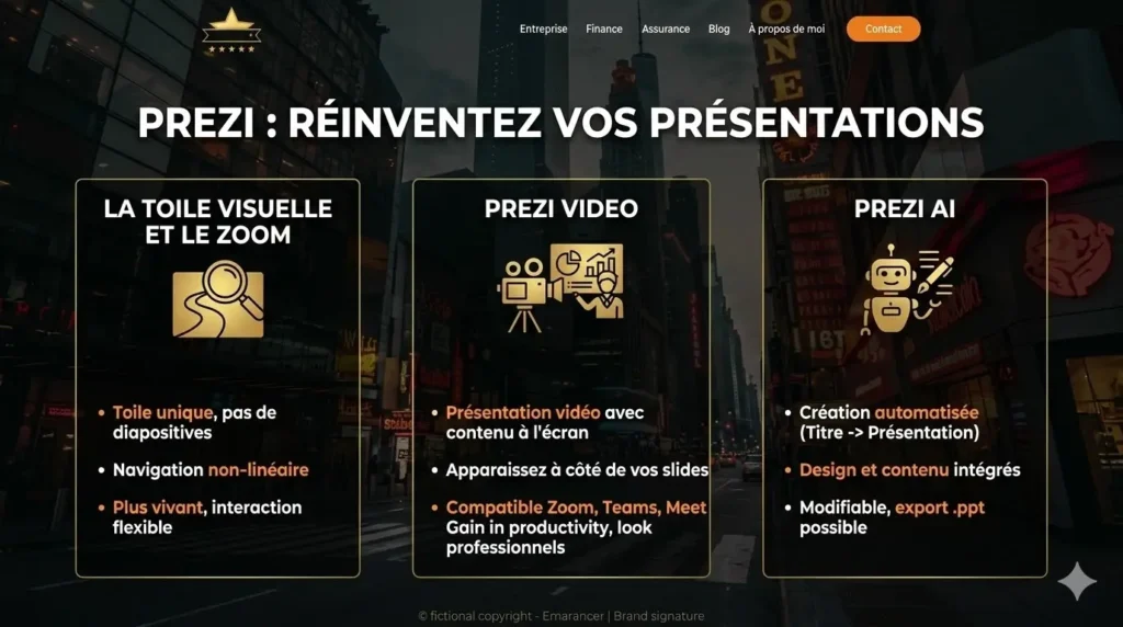 prezi fonctiionnement