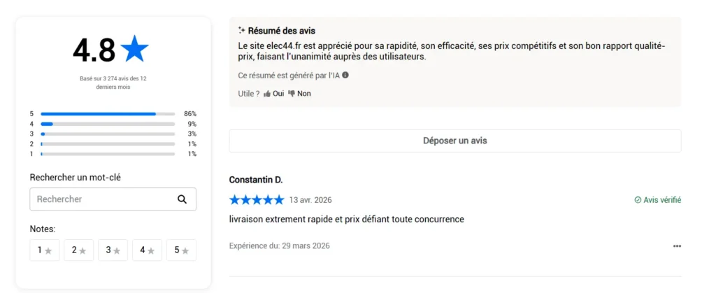 elec 44 avis vérifiés