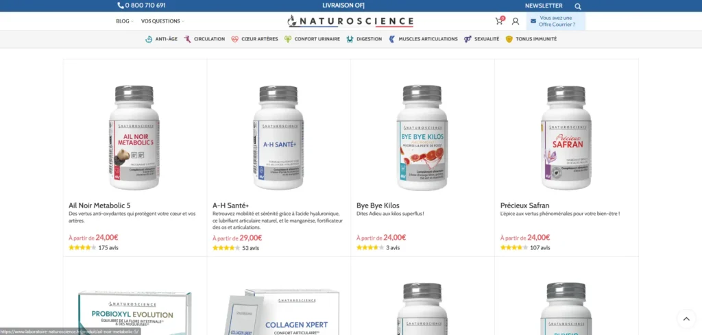 produits laboratoire naturoscience