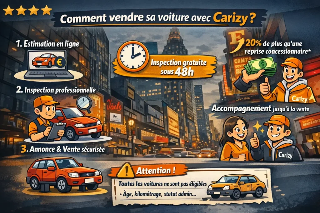vendre sa voiture avec carizy