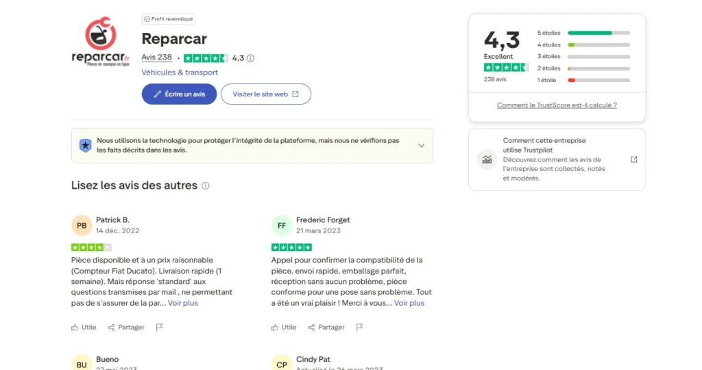 reparcar avis