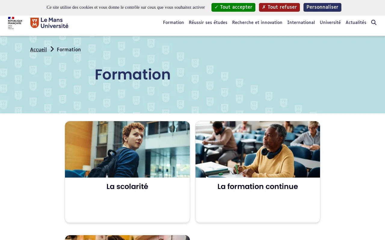 Quelles formations sont proposées à Le Mans Université ? - ent le mans univ